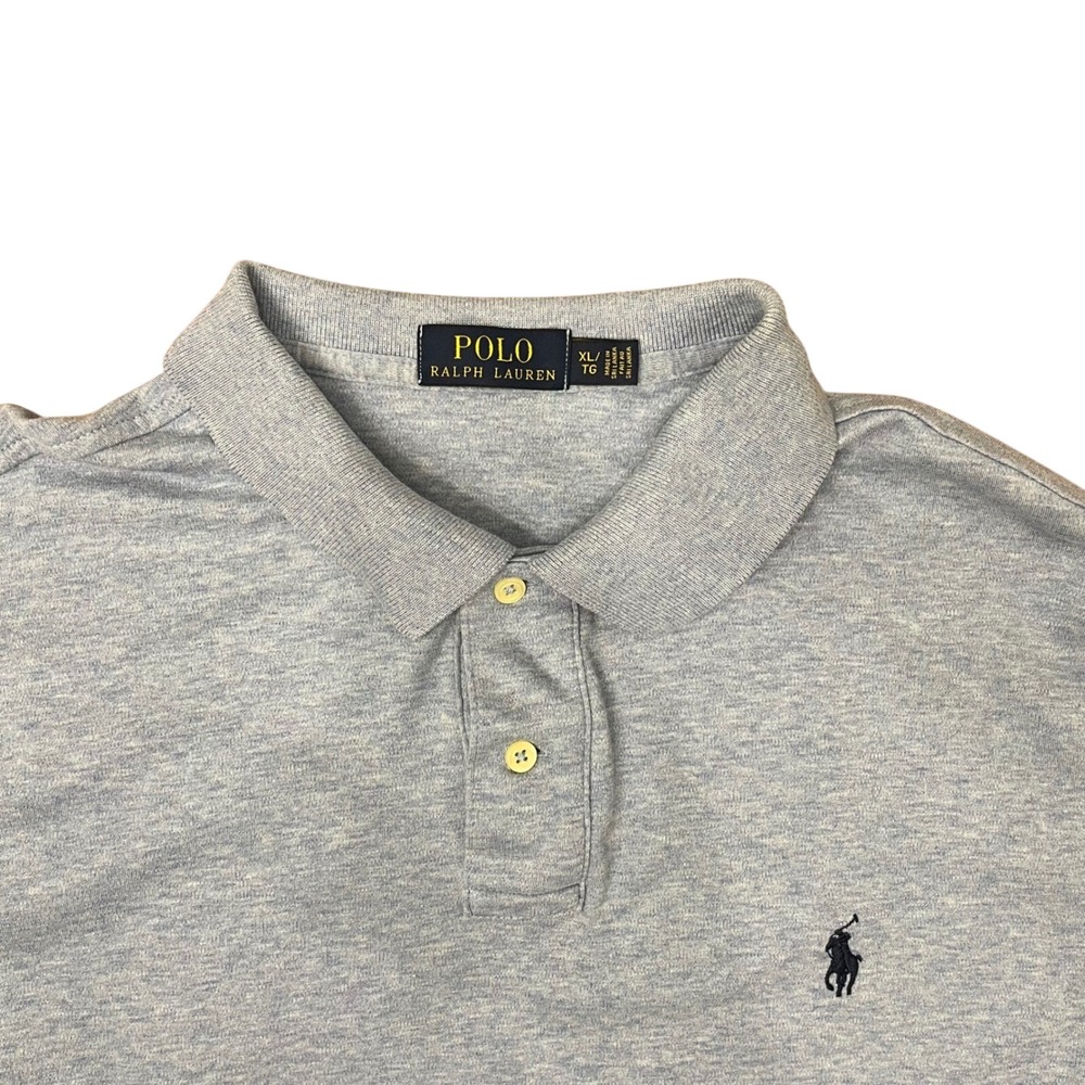 Polo Ralph Lauren Polo Shirt Men XL Light Blue Heather Short Sleeve pony Logo